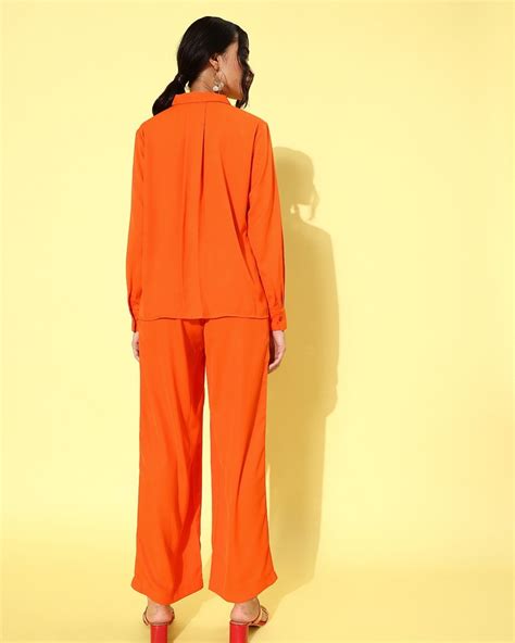 Buy Women S Orange Co Ord Set Online In India At Bewakoof