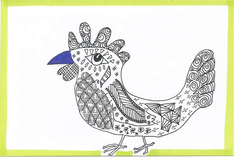 135/365.3 purple-beaked chicken – Mailart 365