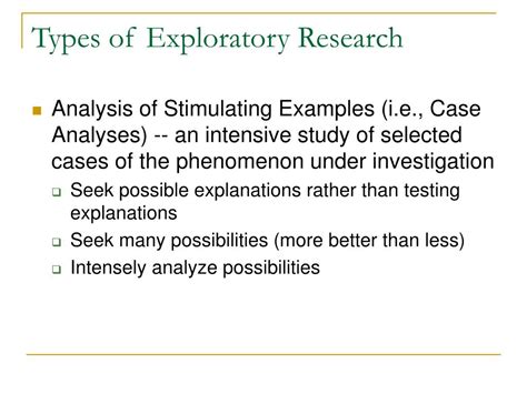 Ppt Exploratory Research Powerpoint Presentation Free Download Id