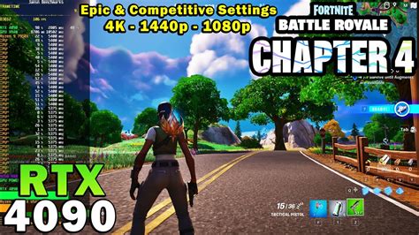 Fortnite Chapter 4 RTX 4090 R9 7950X 4K 1440p 1080p Epic