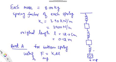 Solved Constants Three Identical Kg Masses Are Hung By Three