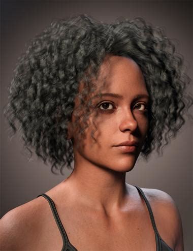 FE Personalized Afro Curls Hair For Genesis 9 Daz 3D