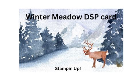 Stampin Up Winter Meadow Card Youtube