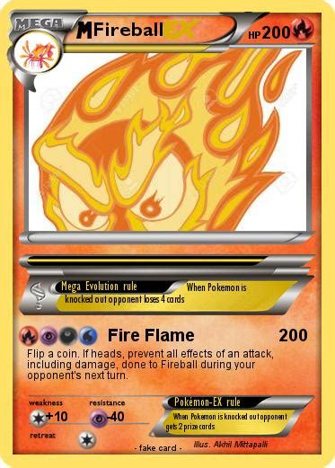 Pokémon Fireball 254 254 Fire Flame My Pokemon Card