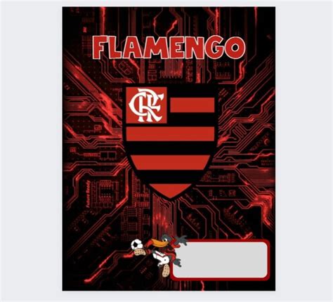 Capa De Caderno Flamengo Para Imprimir - CADERNO ESCOLAR DO FLAMENGO | Elo7 Produtos Especiais