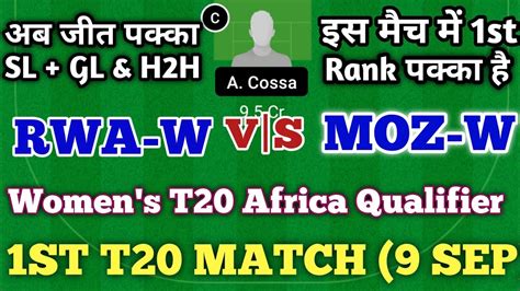 RWA W Vs MOZ W Dream11 Prediction RWA W Vs MOZ W Rwanda Women Vs