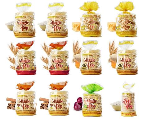 Kim S Magic Pop Freshly Popped Rice Cake Combo B 12 Bags 15 Cakes Per