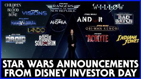 Star Wars Announcements From Disney Investor Day Youtube