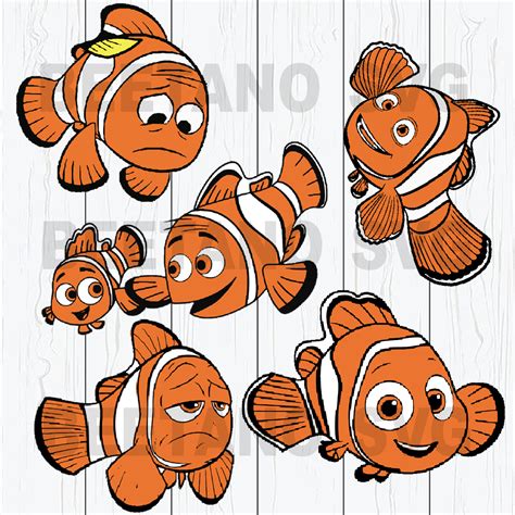 Finding Nemo Disney Bundle Svg Nemo Fish Svg Dxf Eps Png Instant