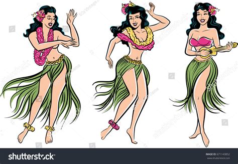 Clipart, Hula Dancer