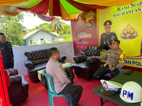 Pengamanan Natal Dan Tahun Baru 2024 Kapolres Bima Cek Kesiapan Pos