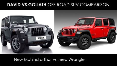 New Mahindra Thar vs Jeep Wrangler - SUV COMPARISON in 2022 | Jeep wrangler, Suv comparison, Jeep