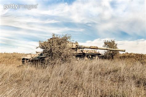 An Israeli Tank Destroyed During Yom Kippur War Remains In Valley Of