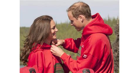 William Helped Kate Adjust Her Sweatshirt As The Two Embarked On A