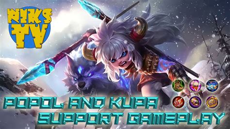 POPOL AND KUPA SUPPORT GAMEPLAY RECOMMENDED BUILD USING ACCOUNT