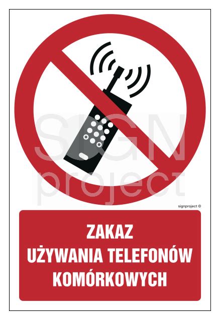 GC030 Zakaz używania telefonów komórkowych 20 x 30 cm FN folia