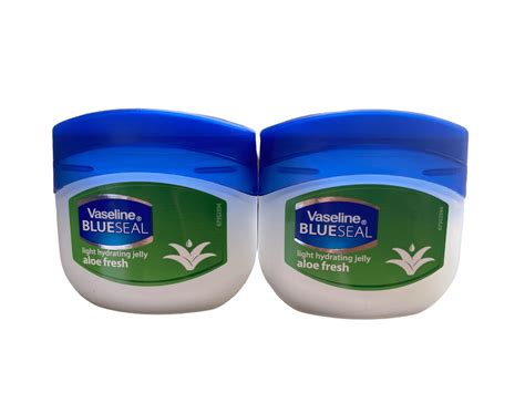 Vaseline Blue Seal Petroleum Light Hydrating Jelly 50 Ml Each With Aloe