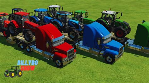 TRANSPORTING CASE IH VS JOHN DEERE VS NEW HOLLAND FARMGINS SIMULATOR