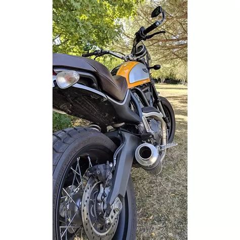 Scarico Ducati Scrambler 800 2017 2020 Tondo Titanium