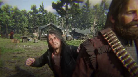 Red Dead Redemption 2 John Knocks Arthur Out Before Antagonizing Jack