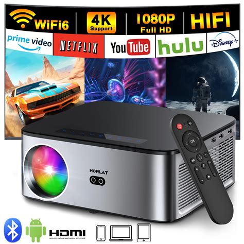 Horlat Lumenes Android K Projector K Video Dolby Audio Home