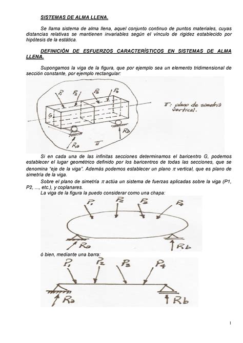 Mnq Apunte De Esfuerzo Normal De Corte Y Momento Flector Sistemas