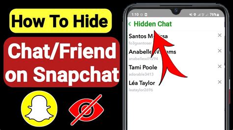 How To Hide Chat On Snapchat How To Hide Friends On Snapchat