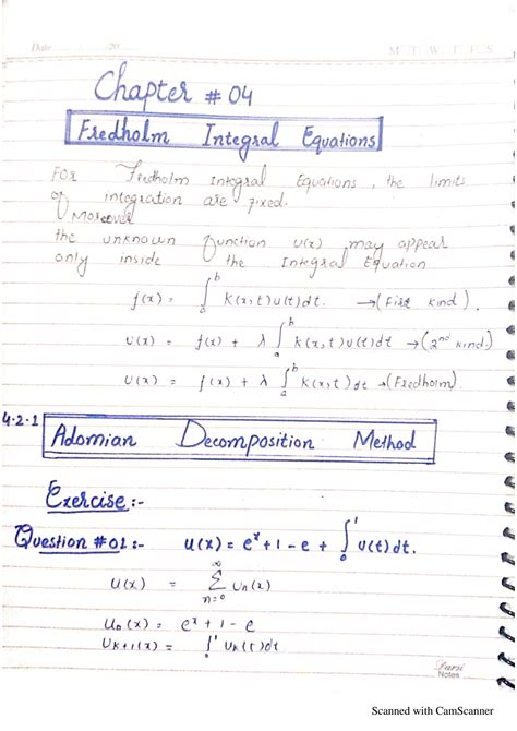 SOLUTION Adomian Decomposition Method To Solve Fredholm Integral