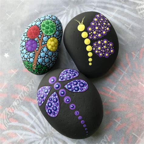 Pin on stone art | Mandela rock painting, Rock painting designs ...