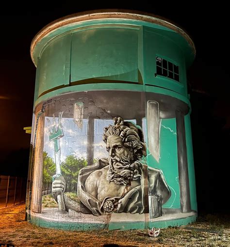 Braga Last Masterful Street Artist Brings Old Gas Tank To Life With