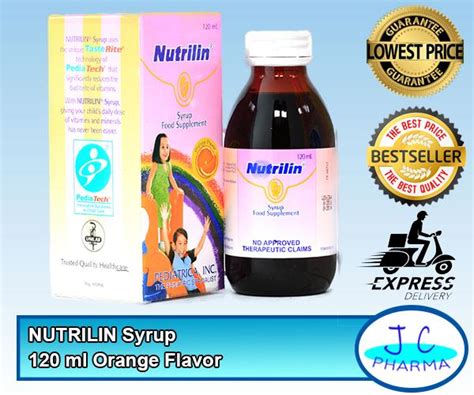 NUTRILIN Syrup Orange 120ml Lazada PH