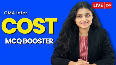 Cost Accounting Mcq Booster Cma Inter June Palak Sharma