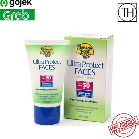 Jual Banana Boat Ultra Protect Faces Sunscreen Lotion Spf 50 60Ml 100