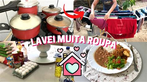 ALMOÇO SIMPLES E DELICIOSO LAVEI ROUPAS COMPRAS DE REPOSIÇÃO YouTube