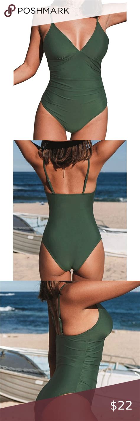 💚nwt Cupshe Womens Bright Day Shirring One Piece Swimsuit💚 One Piece