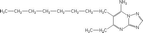 Ametoctradin 唑嘧菌胺 5 ethyl 6 octyl 1 2 4 triazolo 1 5 a pyrimidin 7 amine