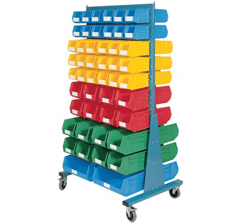 Double Sided Freestanding Mobile Panel Kit 1 Linbin ® Storage Bins And Kits