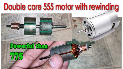 Motor Rewinding With Double Core For High Torque And Rpm Youtube