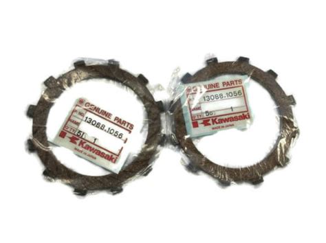 Kawasaki OEM New X2 Clutch Friction Plates KDX200 KX125 83 85 13088