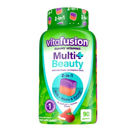 Vitafusion Multi Beauty 2 In 1 Benefits And Flavors Adult Gummy