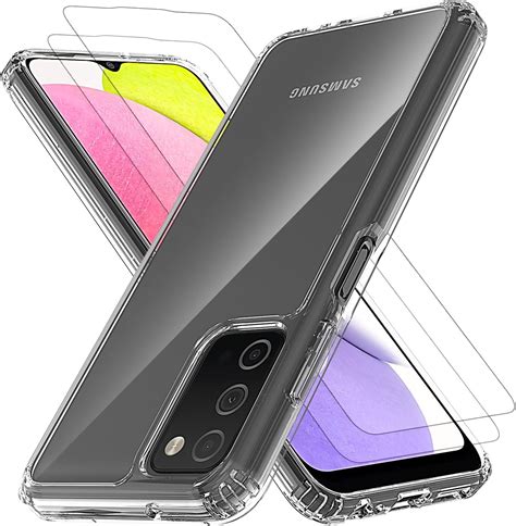 Jilivock Phone Case Cover For Samsung Galaxy A03s With 2pcs Screen Protector