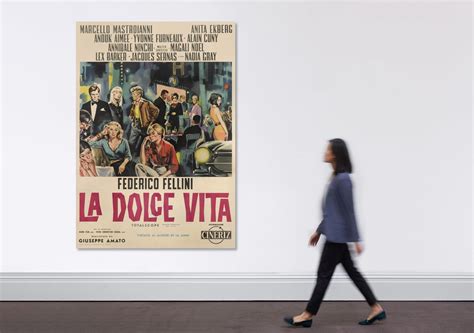 La Dolce Vita Style B Poster Italian Original Film Posters