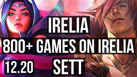 IRELIA Vs SETT TOP 2 5M Mastery 800 Games 6 2 7 EUW Master