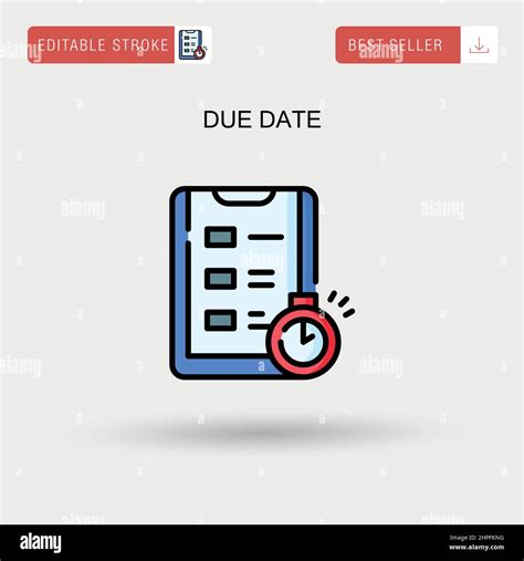 Due Date Stock Vector Images Alamy