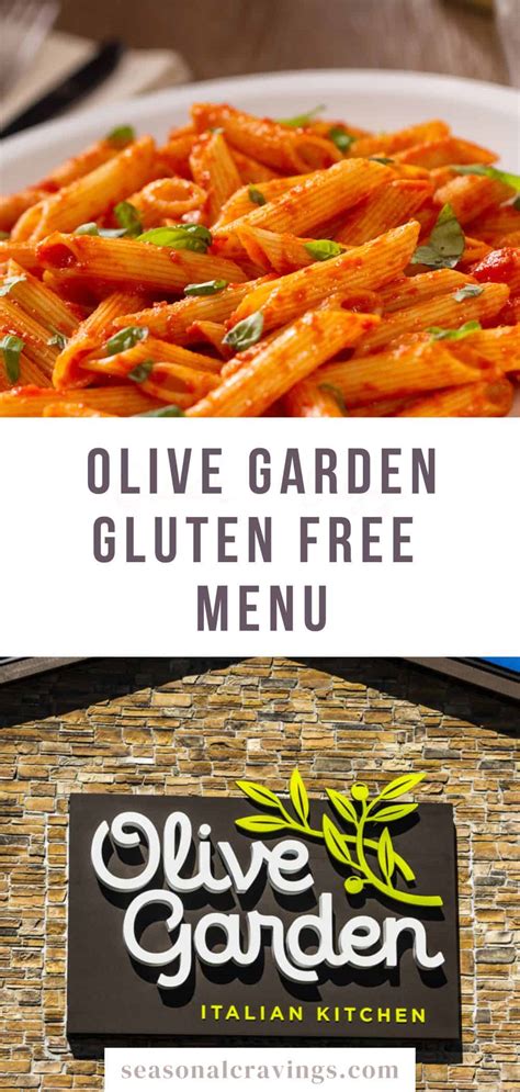 Olive Garden Gluten Free Menu Seasonal Cravings