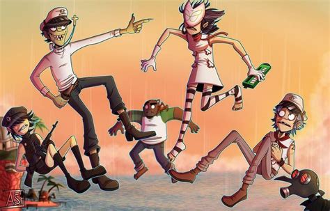 Gorillaz Phase Fanart By Ashesfordayz Jamie Hewlett Gorillaz