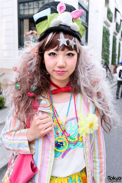 Colorful And Kawaii Decora Girls On Cat Street In Harajuku Tokyo Fashion