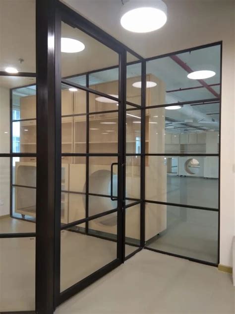 Slimline Aluminium Gride Glass Partition For Office At Rs 565 Sq Ft In Mumbai