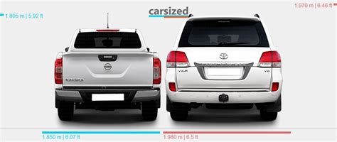 Dimensions Nissan Navara Present Vs Toyota Land Cruiser