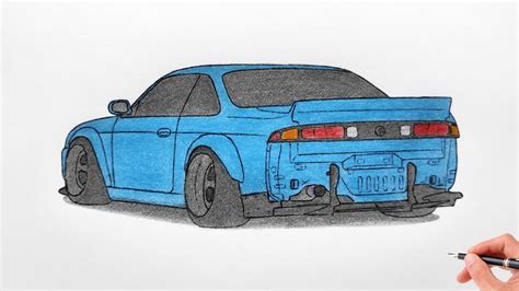 How To Draw A Nissan Silvia S Rocket Bunny Drawing Car Coloring